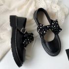 Dotted Ribbon Mary Jane Shoes