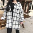 Check Loose-fit Midi-shirt