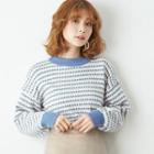 Print Sweater Blue - One Size