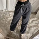 Mock Two-piece Loose-fit Sweatpants