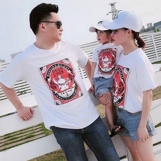 Family Matching Cat Print Short-sleeve T-shirt