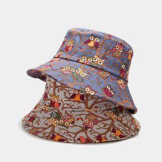 Owl Print Bucket Hat