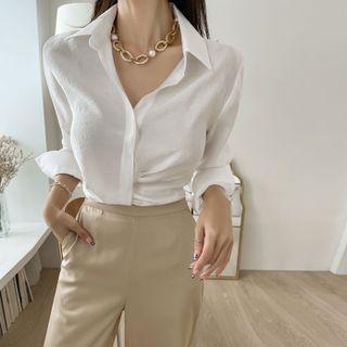 Band-hem Blouse