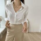 Band-hem Blouse