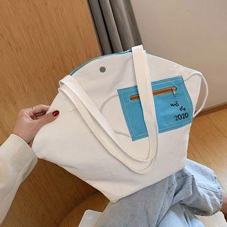 Canvas Lunch Bag Blue - One Size