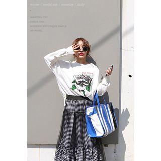 Printed Loose-fit Pullover