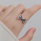 Bow Open Ring 1 Pc - Silver - One Size