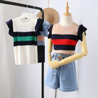 Colour Block Short-sleeve Top