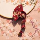 Floral Print Fan Headpiece
