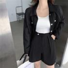 Button-up Jacket / Dress Shorts