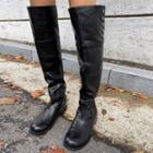 Snap-button Over-the-knee Boots
