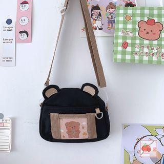 Bear Ear Pvc Panel Crossbody Bag / Bag Charm / Set