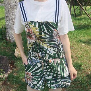 Flower Print Jumper Shorts