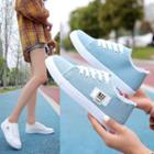 Canvas Letter Tag Sneakers