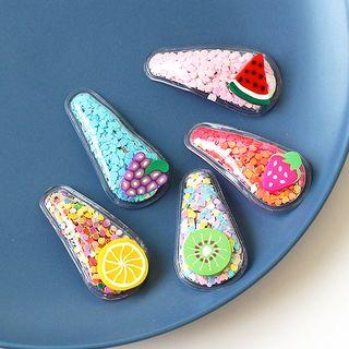 Sequined Resin Fruit Hair Clip