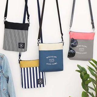 Panel Oxford Crossbody Bag