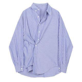 Asymmetrical Shirt / Striped Shirt
