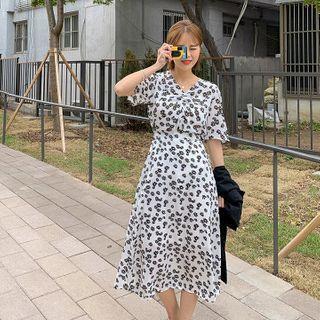 Daisy-patterned Long Skirt