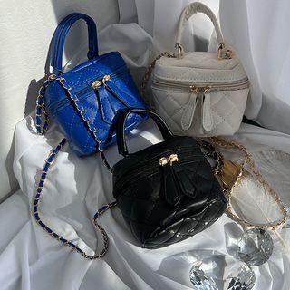 Quilted Micro Chain Crossbody Bag