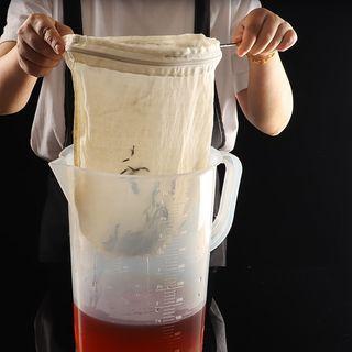 Cotton Tea Filter Bag / Stainless Steel Rim / Set (various Designs)