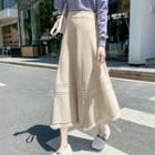 Tassel A-line Midi Skirt