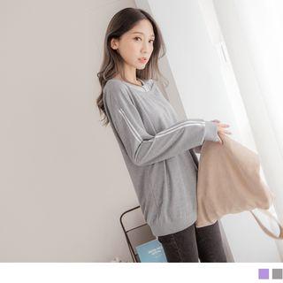 Cold Shoulder Mock Two Piece Top
