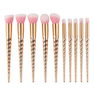 Set Of 10: Unicorn Makeup Brush