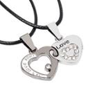 Couple Matching Heart Necklace