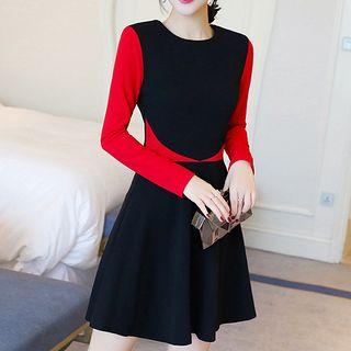 Two Tone A-line Dress