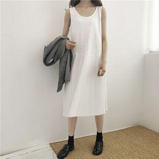 Sleeveless Chiffon Dress One Size