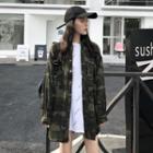 Camouflage Long-sleeve Loose-fit Jacket