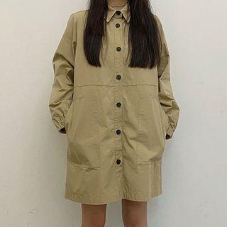 Mini Shirtdress As Shown In Figure - One Size