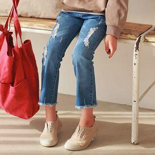 Family Matching Distressed Slim-fit Jeans