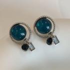 Faux Cat Eye Stone Bead Alloy Earring