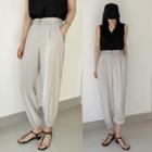 Band-waist Jogger Dress Pants