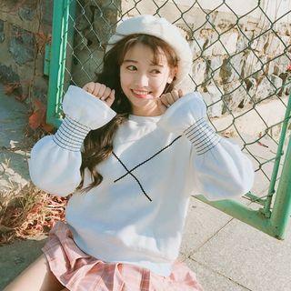 Loose-fit Bell-sleeve Sweatshirt