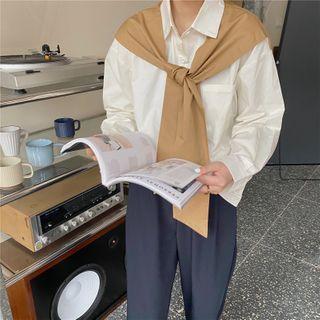 Tie Neck Shirt / Dress Pants