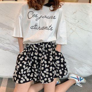 Daisy Print Skort