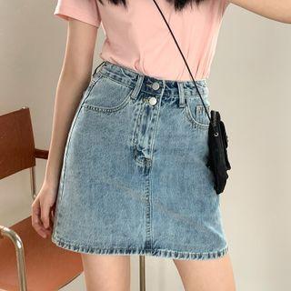 Long-sleeve A-line Skirt