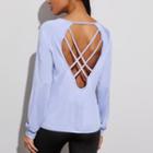 Backless Raglan Sleeve Sports Tee