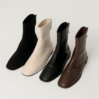 Pleather Short Boots