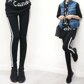 Contrast-piping Leggings