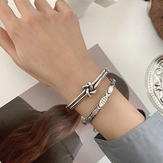 Metal Bangle Sl0252 - Silver - One Size