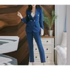 Set: Pain Blazer + Straight Leg Dress Pants