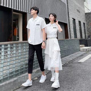 Couple Matching Short-sleeve Shirt / Pants / Skirt / Set