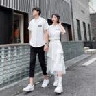 Couple Matching Short-sleeve Shirt / Pants / Skirt / Set