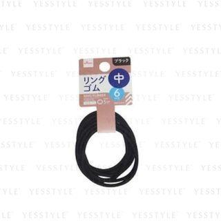 Hair Tie Black 3mm 6 Pcs
