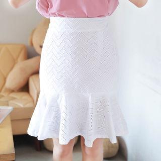 Eyelet-lace Mermaid Skirt