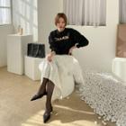 Sequin Letter Sweatshirt