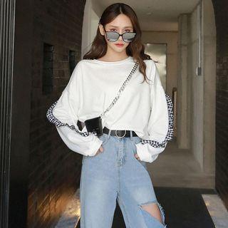 Check Long-sleeve Sweatshirt
